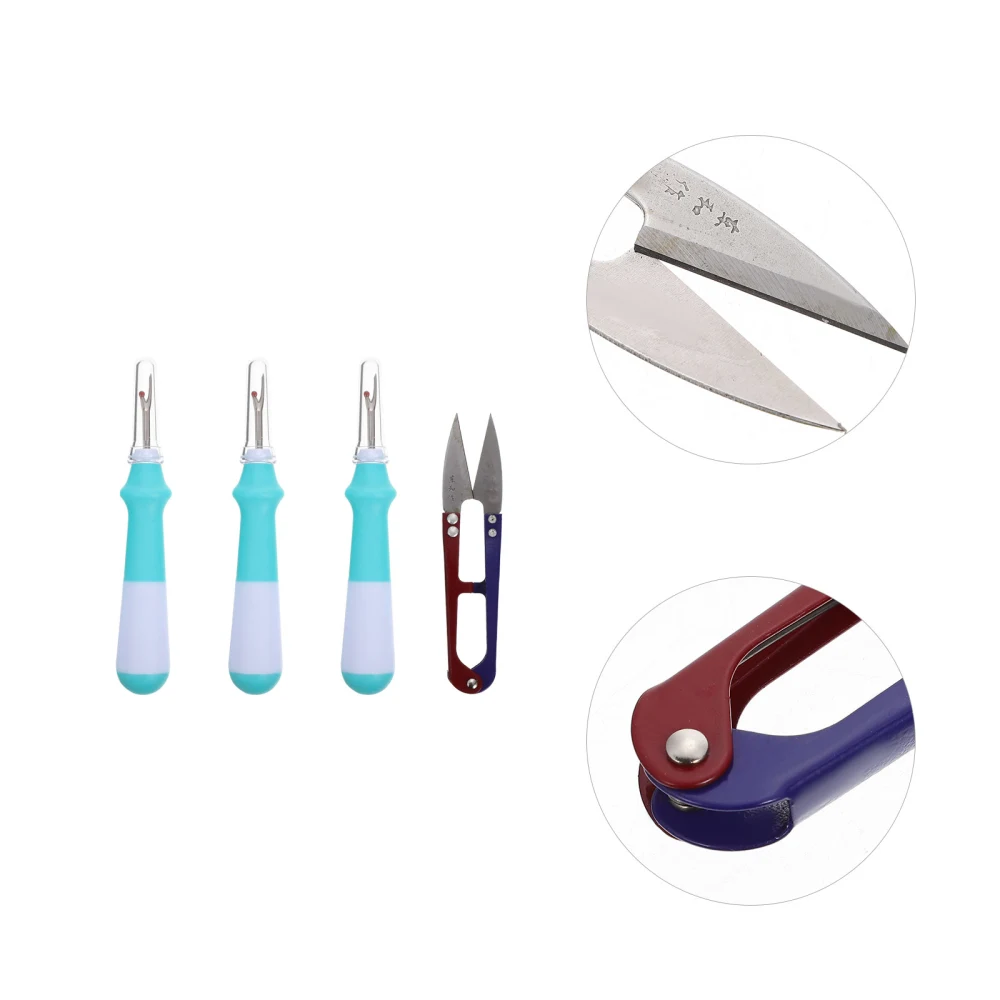 1 Set Seam Ripper and Trimming Scissor Thread Cutter Thread Remover Tool