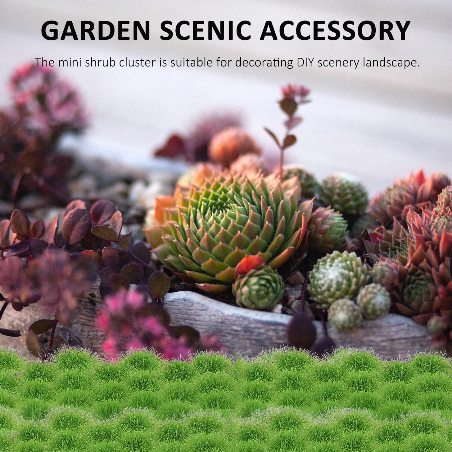 1 Box Simulated Faux Grass Cluster Building Sand Table Model Materials Simulated Garden Decor