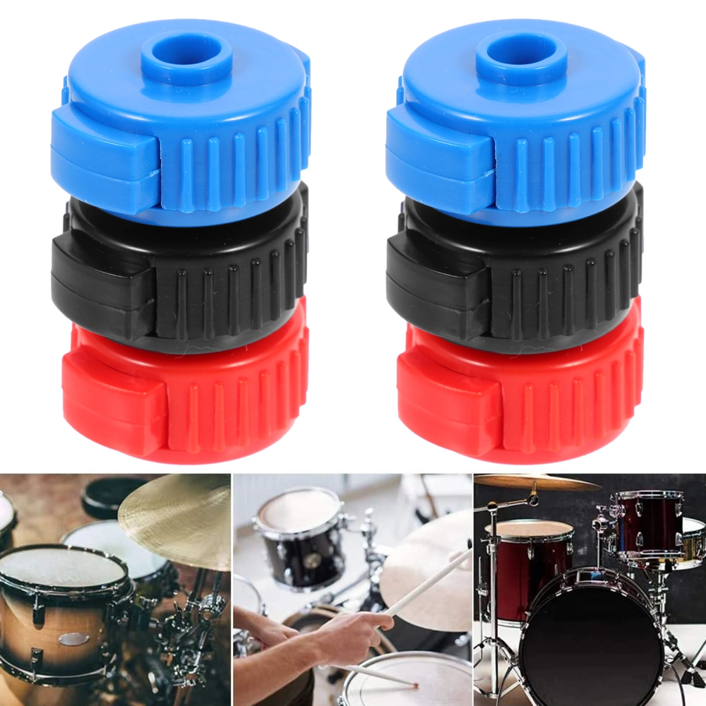 6pcs Plastic Drum Quick Nuts Cymbal Nuts Quick Release Drum Accessories Kit