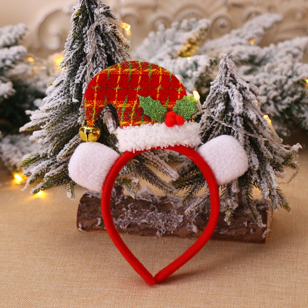 3PCS Christmas Hat Headband Decorative Headwear Ear Hair Hair Accessories for Party Children