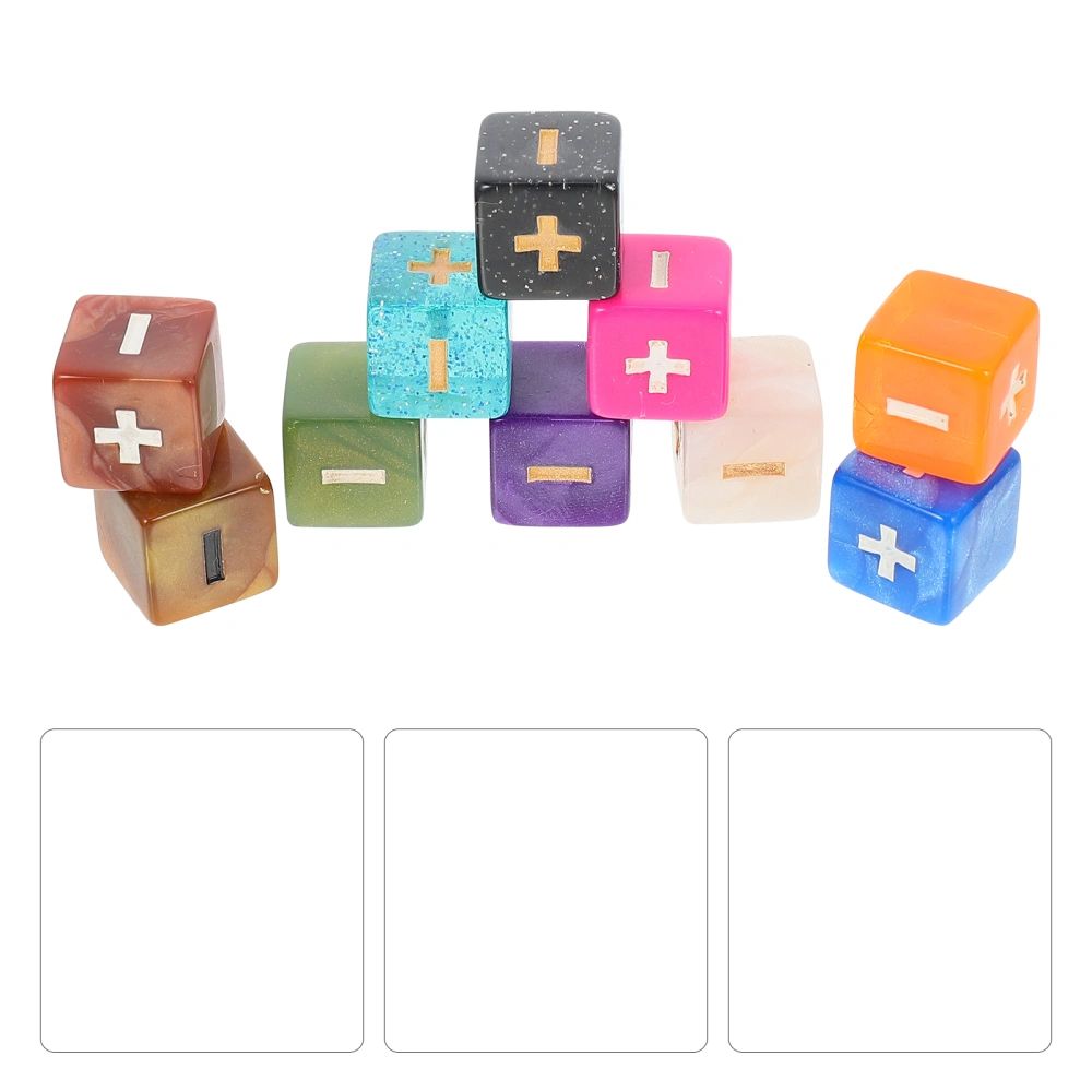 10Pcs Math Teaching Dices Computing Sign Dices Children Educational Toy Math Game Toy