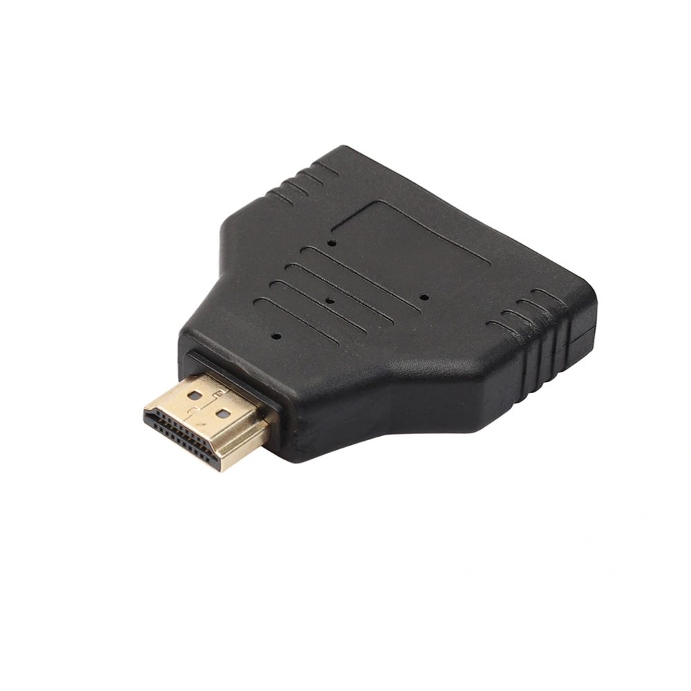 Gold Plated 1 to 2 Adapter Male To Female Converter Connector