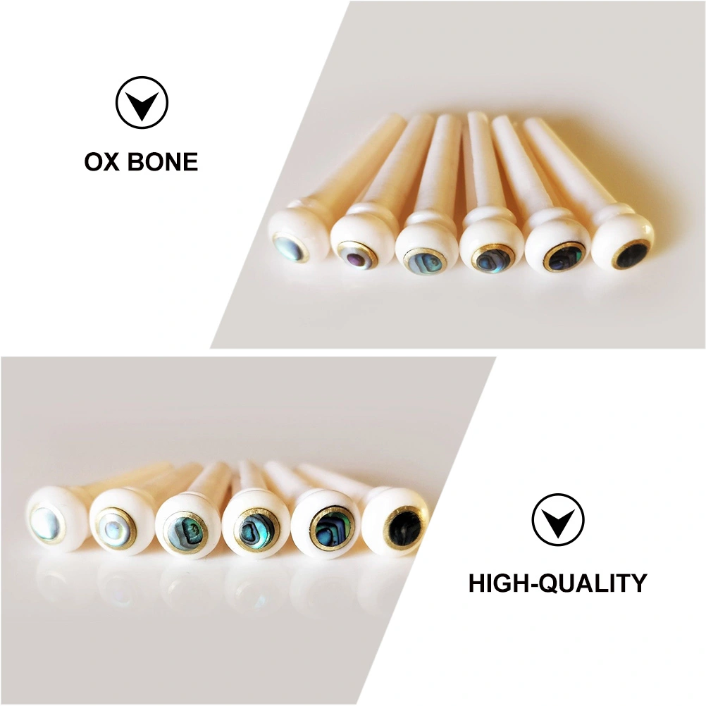 6pcs  String Guitar Bridge Saddle Nut Acoustic Bridge Stud Acoustic Tools