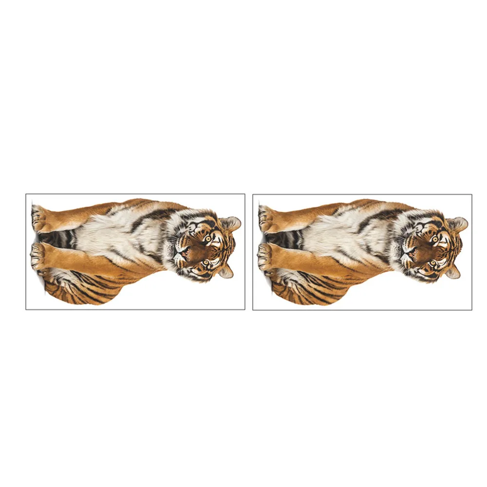 2pcs Exquisite Wall Stickers Creative Indoor Wall Tiger Decal Ornaments