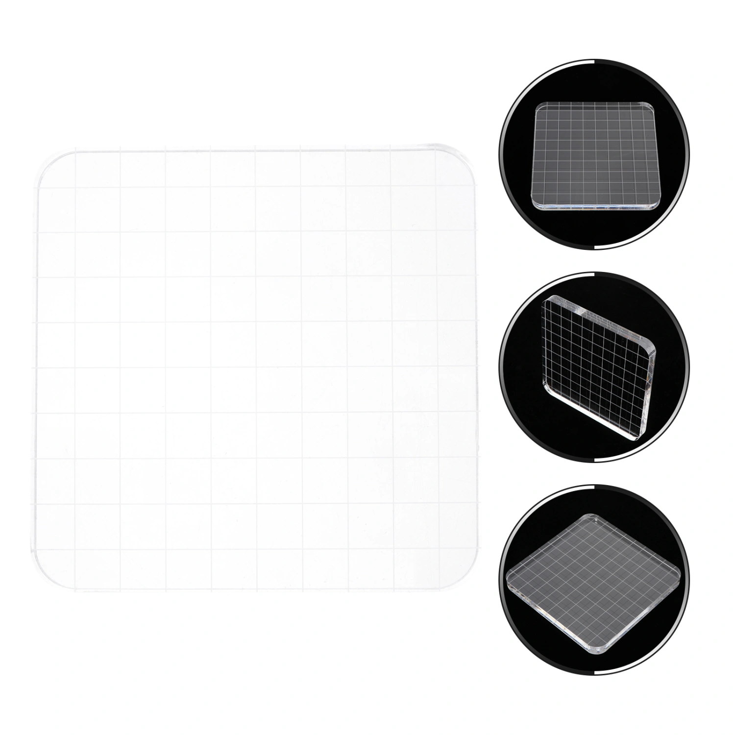 Acrylic Stamping Block Stamp Plate Transparent Stamp Kids DIY Accessory
