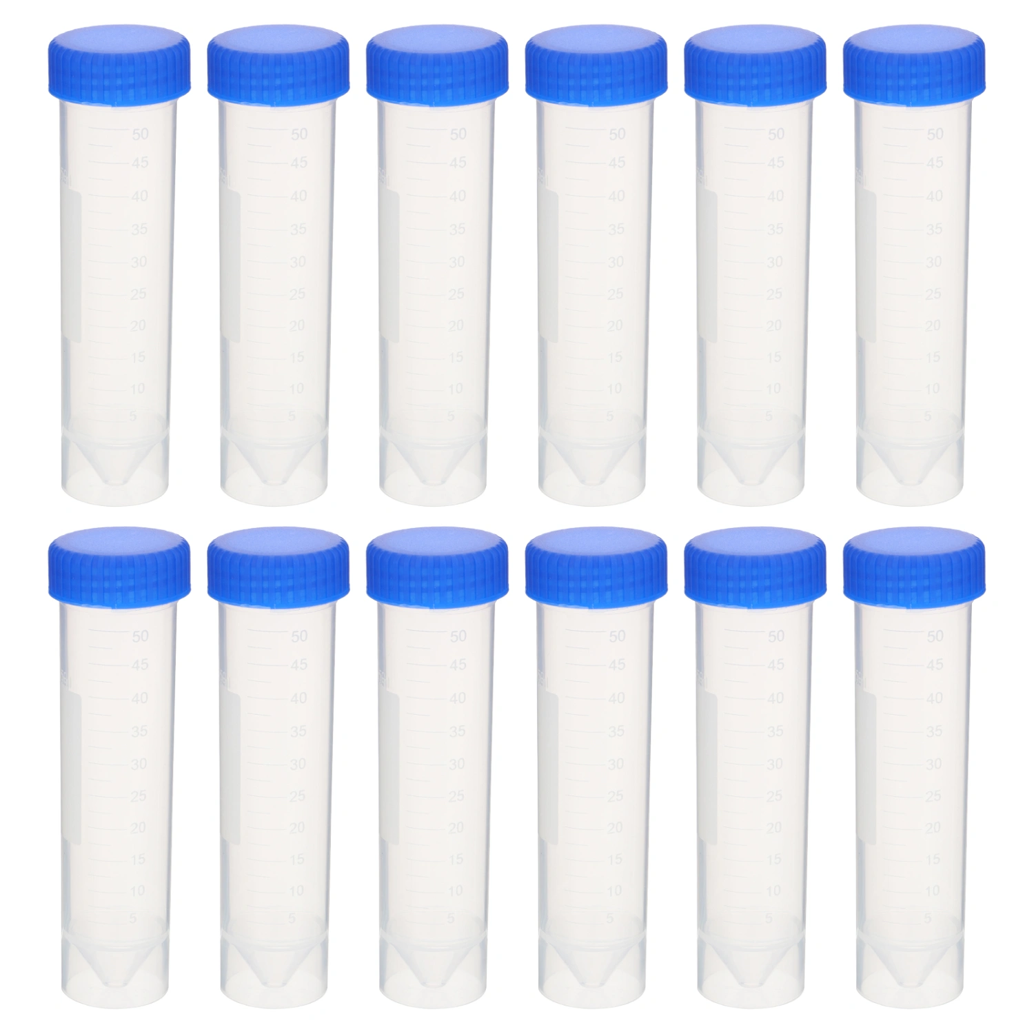 50pcs Plastic Centrifuge Tubes Screw Caps Centrifuge Tubes Self-standing Centrifuge Tubes