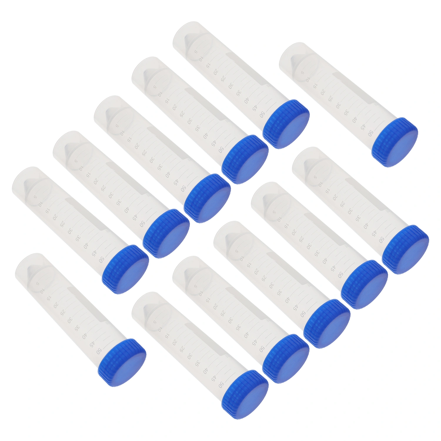 50pcs Plastic Centrifuge Tubes Screw Caps Centrifuge Tubes Self-standing Centrifuge Tubes