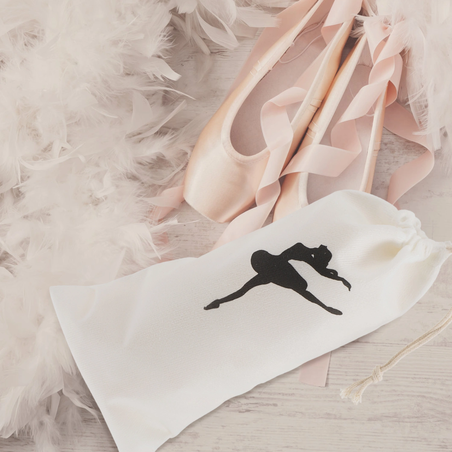 4Pcs Pointe Shoe Bags Ballet Shoe Bags Dance Shoe Pouch Ballet Shoe Pouch Ballet Supplies