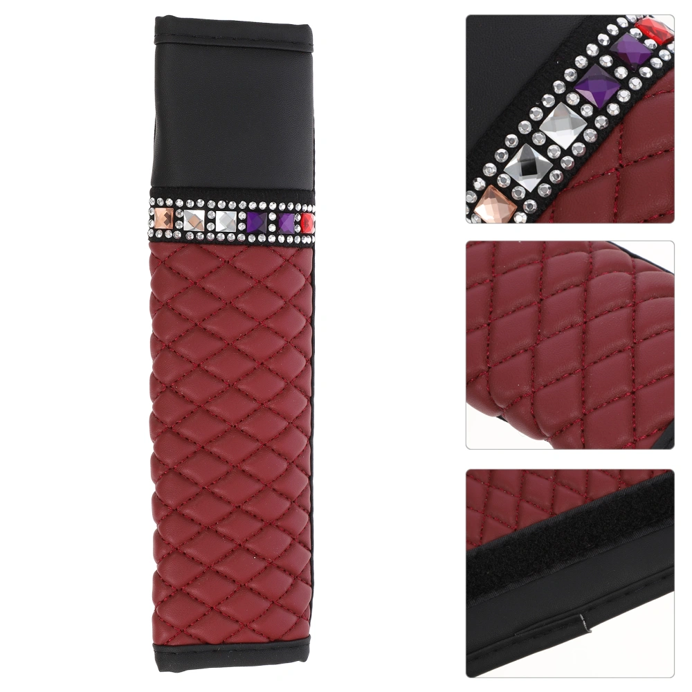 1pc Rhinestone Car Seat Belt Cover Car Seat Shoulder Pad Car Safety Strap Pad