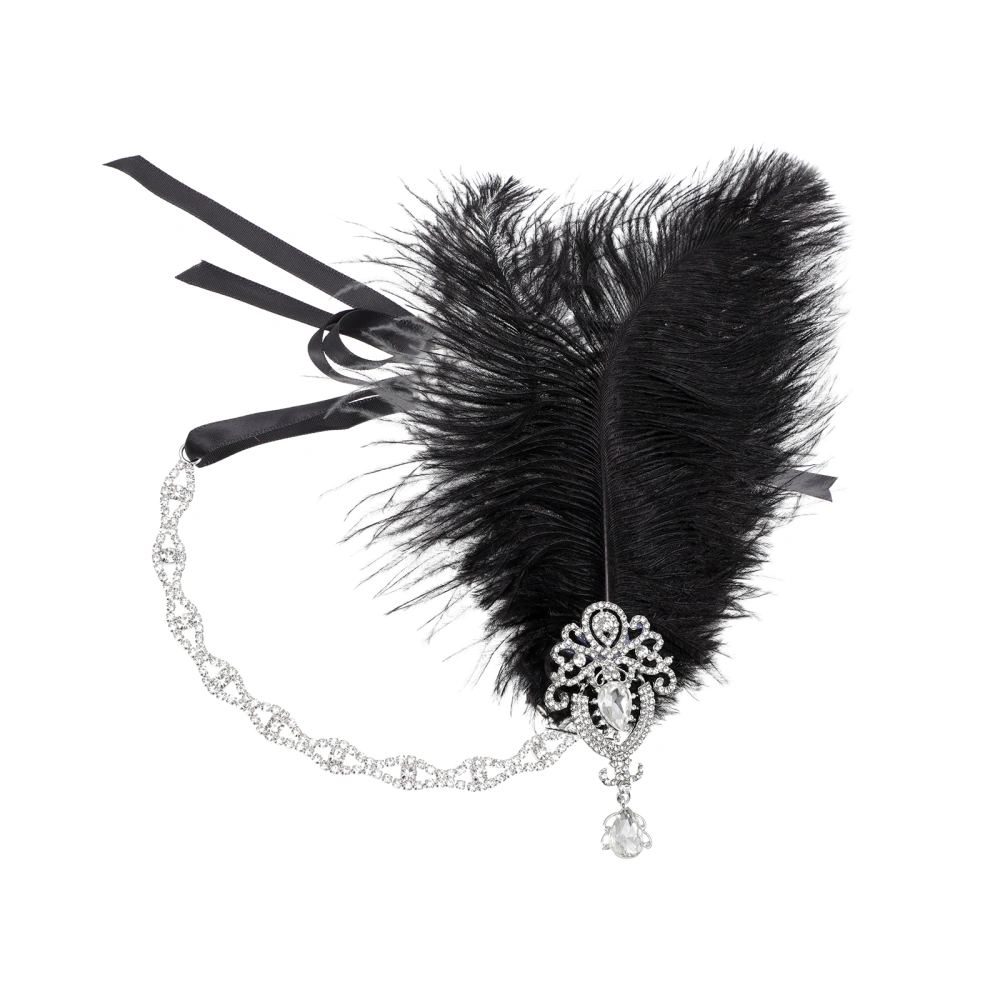 Charming Girl Feathers Headbands Costume Party Feathers Headdress Woman Hairband