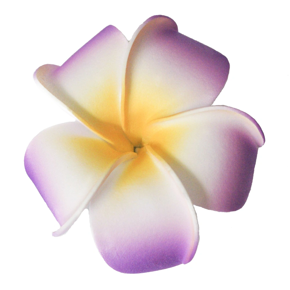 Women's Girls Plumeria Hair Clip Hairpin Headwear (Purple)