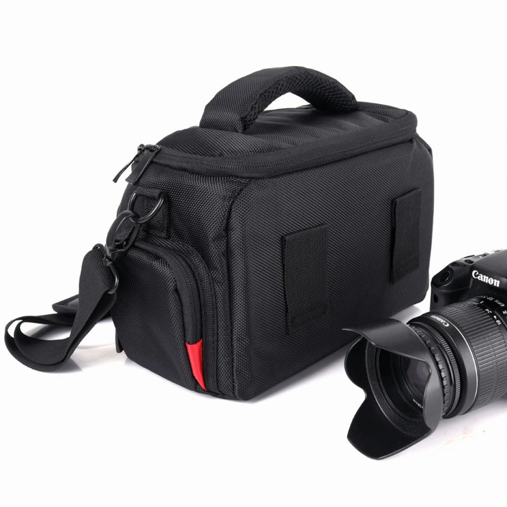 Camera Bag Thickened Single Shoulder Professional Protection Camera Bag for Camera Woman Man Lady (Black, M Size)