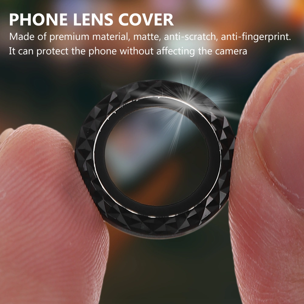 Camera Lens Frame Diamonds Protective Films Compatible for IPhone12 Pro Max