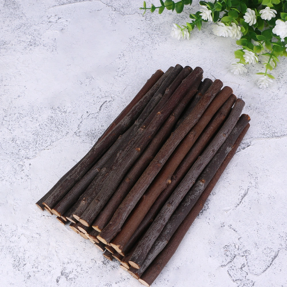 30PCS 10CM Christmas DIY Branches Handmade Sticks Dry Branches Wooden Sticks Photo Props for DIY Crafts Flower Arrangement