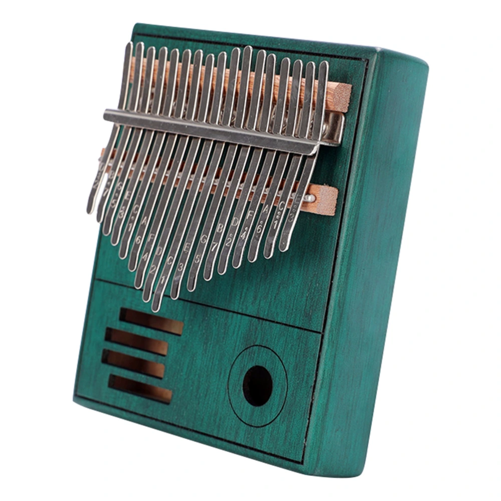 1 Set Thumb Piano Portable Kalimba 17 Keys Hand Piano Musical Instrument (Blue)