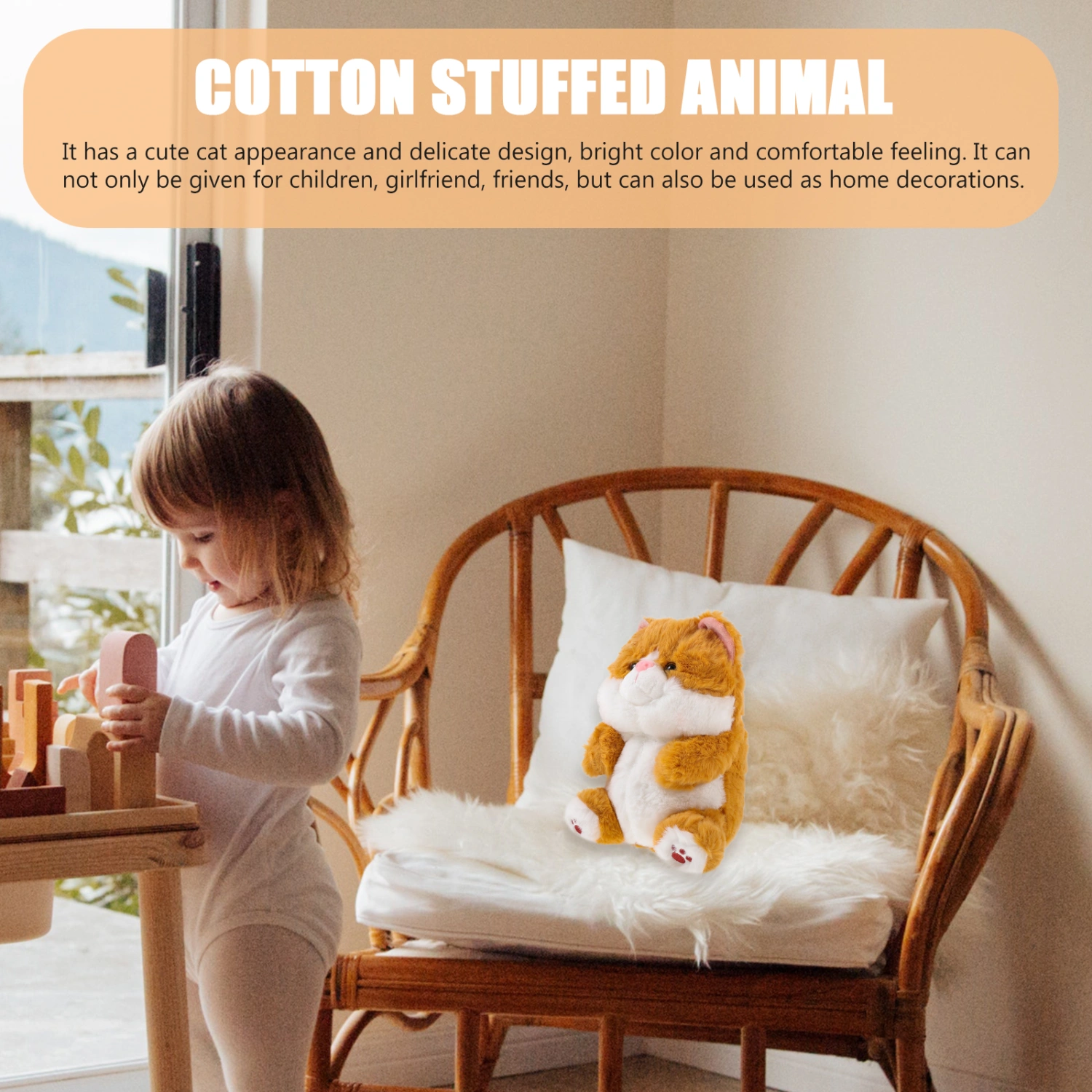 Plush Cat Stuffed Animal Toy Plush Stuffed Cat Stuffed Cat Toy For Kids Boys Girls