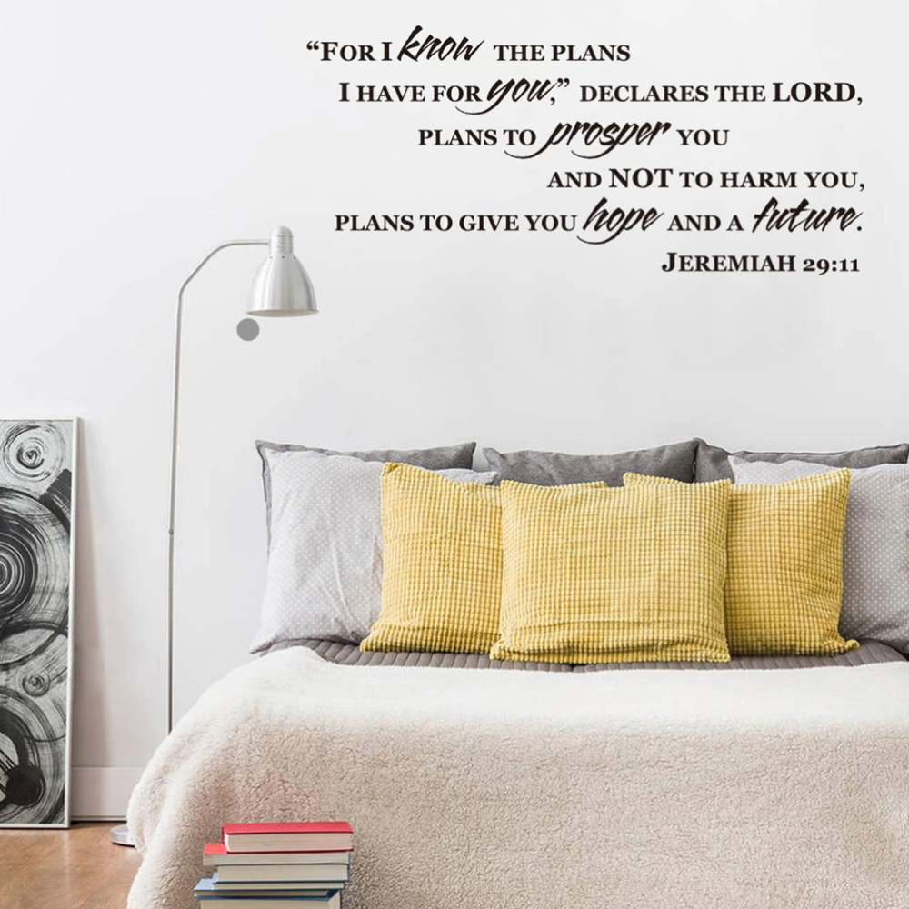 Jeremiah 29:11 for I Know The Plans for You Bible Verse Wall Decal