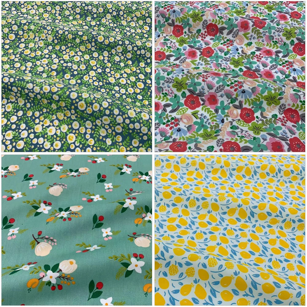 7pcs Sewing Floral Fabric DIY Patchwork Bundle Craft Quilting Cotton Cloth