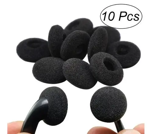 100Pcs Earphone Pads Sponge Pad Sponge Ear Bud Pad Replacement Earbuds Protector Covers