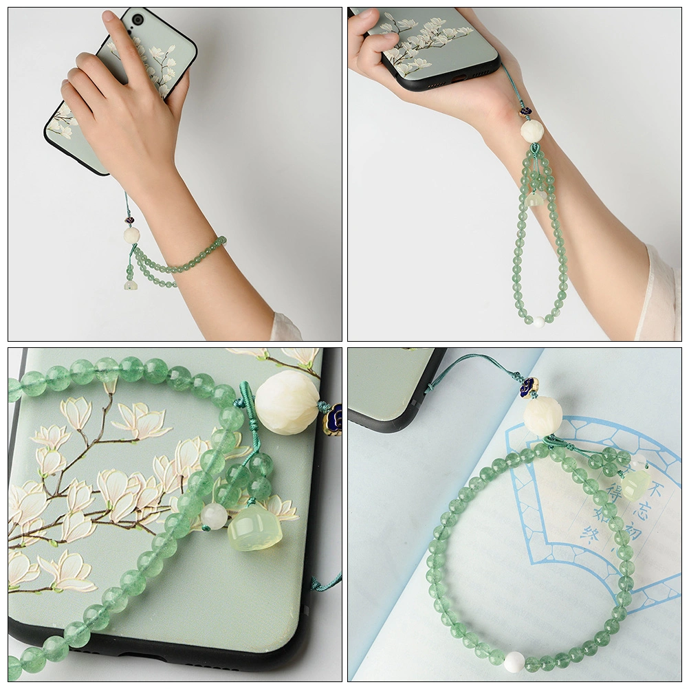 1pc Crystal Design Phone Hanging Chain Hand Wrist Phone Strap Phone Lanyard