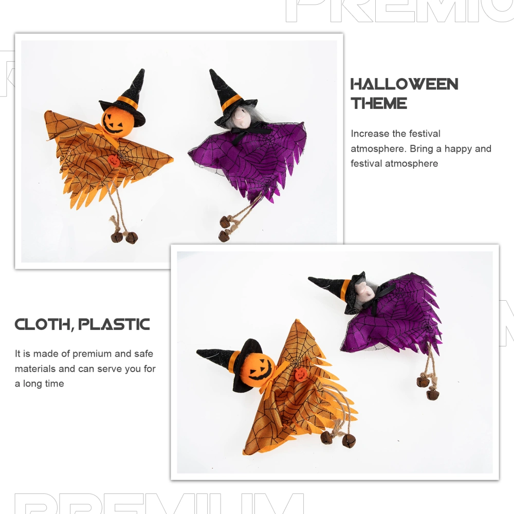 2pcs Halloween Doll Hanging Decors Halloween Garden Decorations Party Decors