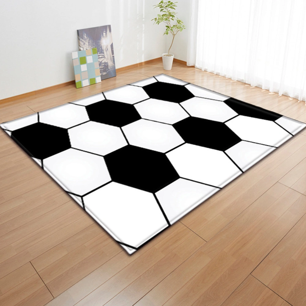 1pc 200x150cm Soccer Ball Printed Doormat Home Decorative Non Mat Area Rug Carpet