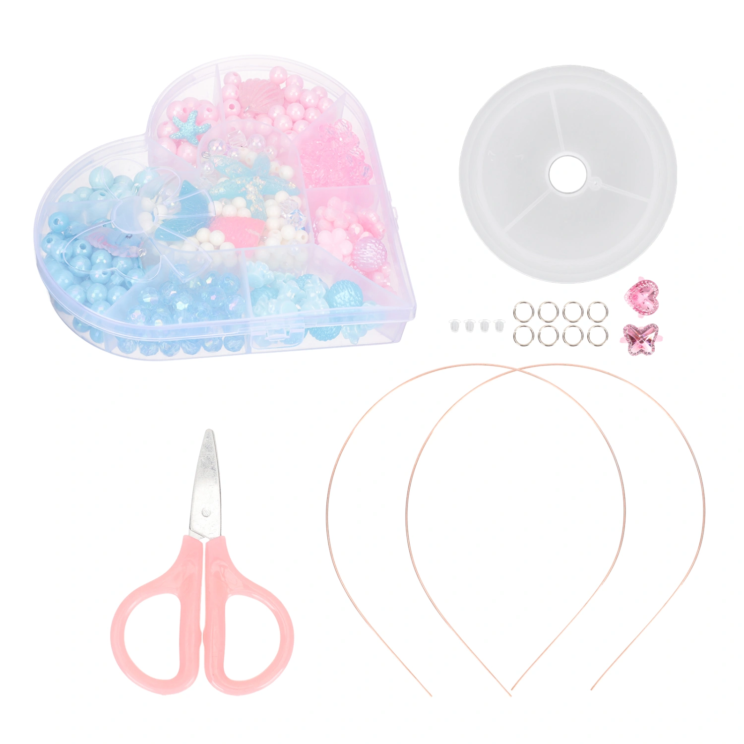 1 Set of Bead Bracelet Making Kit Children Bracelet DIY Kit Kids Jewelry Making Material