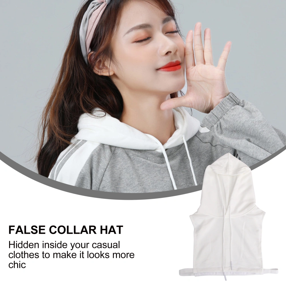 1Pc Fashion Cotton Fake Collar with Hat Detachable Vest Type Choker False Collar