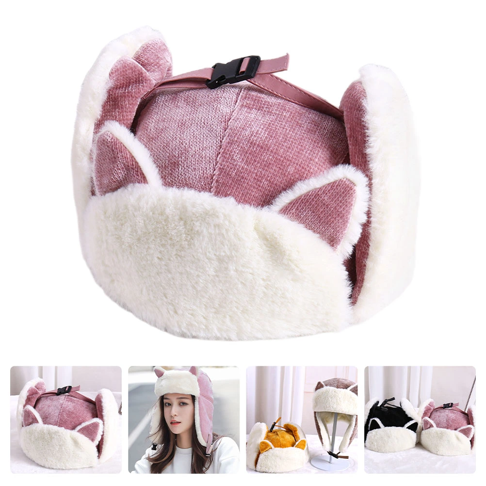 Decorative Women Hat Outdoor Warm Hat Wear-resistant Female Hat Female Accessory