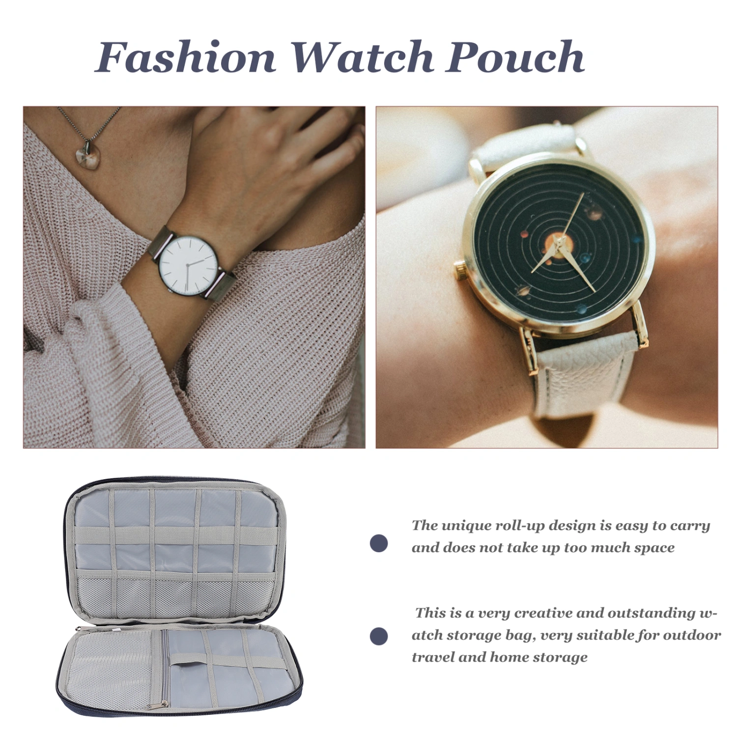 1pc Fashion Watch Storage Pouch Useful Storage Bag Watch Storage Holder