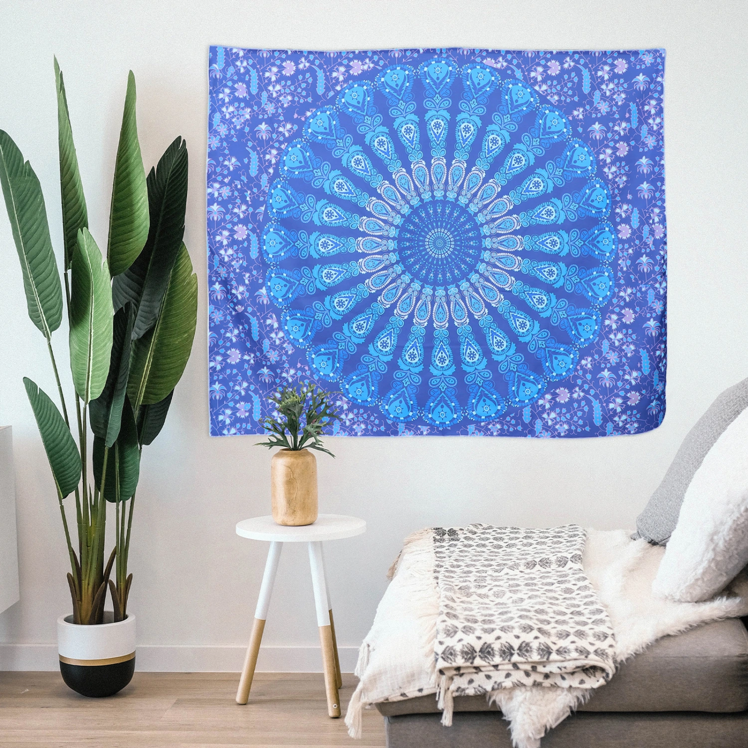 1pc Bohemian Style Printing Tapestry Beach Sitting Tapestry Wall Hanging Tapestry