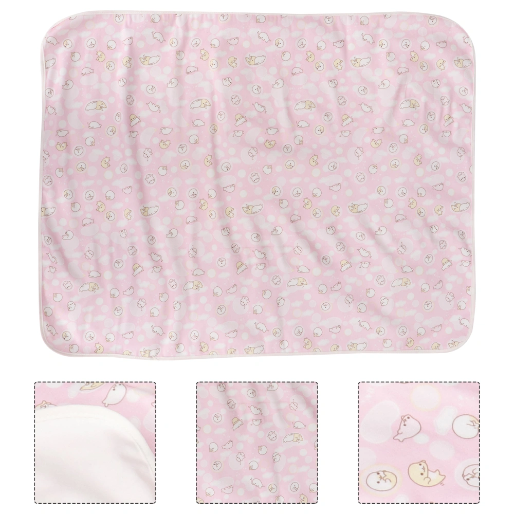 1Pc Lovely Changing Pad Household Baby Urinal Pad Waterproof Changing Mat (Pink)