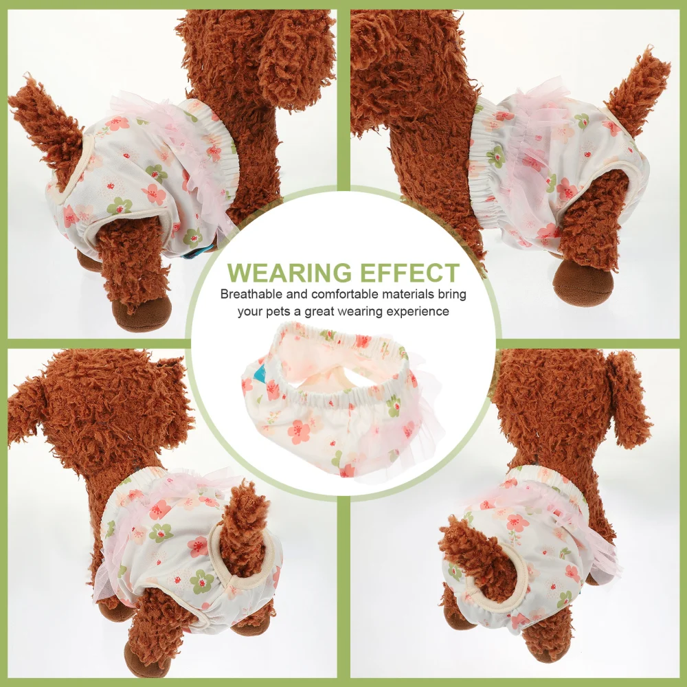 Female Puppy Protective Pant Household Pet Physical Pant Reusable Dog Diaper