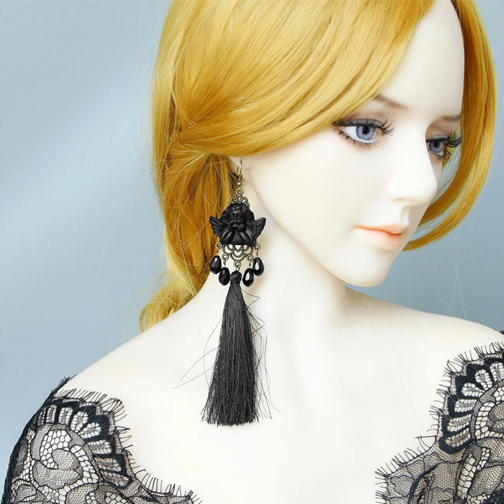 1 Pair Gothic Angel Earrings Halloween Party Jewelry Clothing Accessory