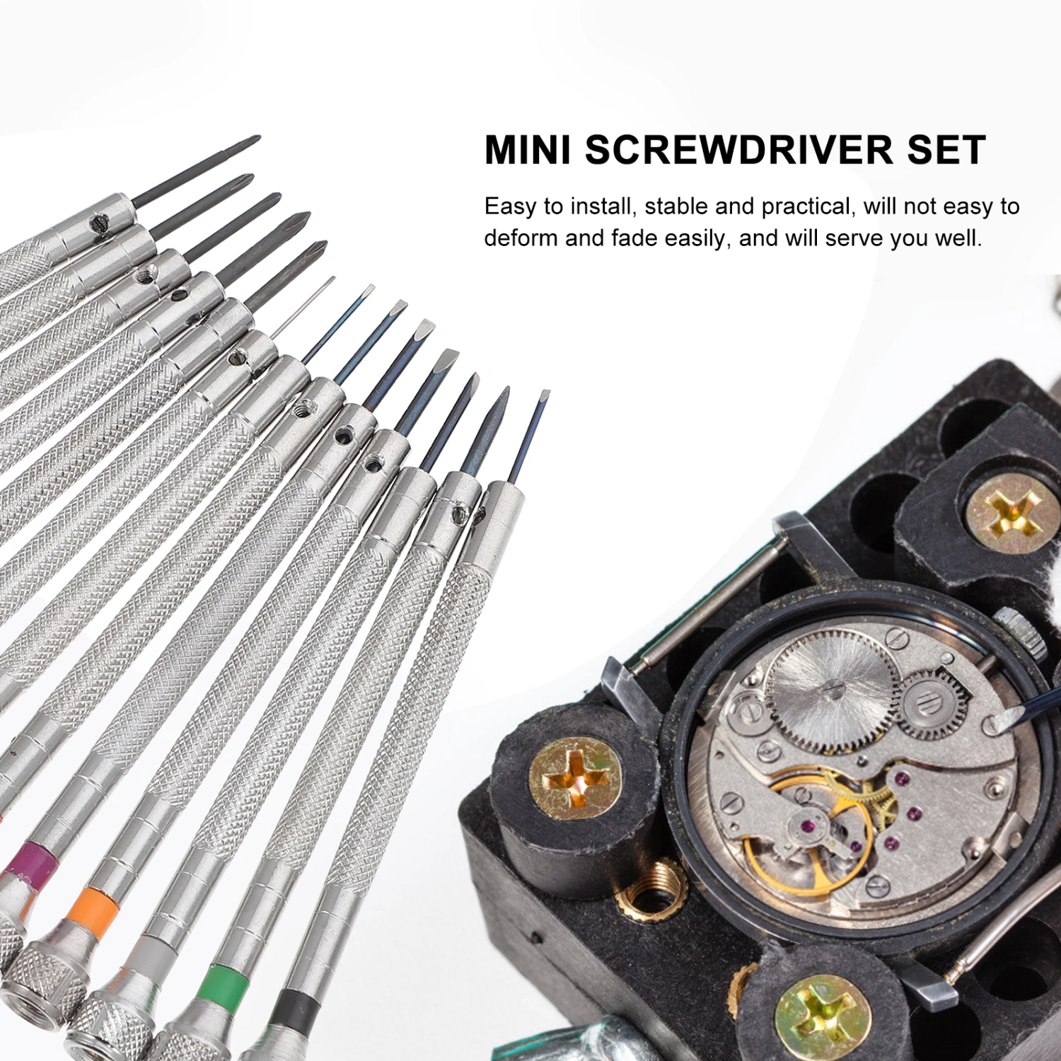 13pcs Watch Repair Screwdriver Set Watch Screwdriver Set Precision Screwdriver