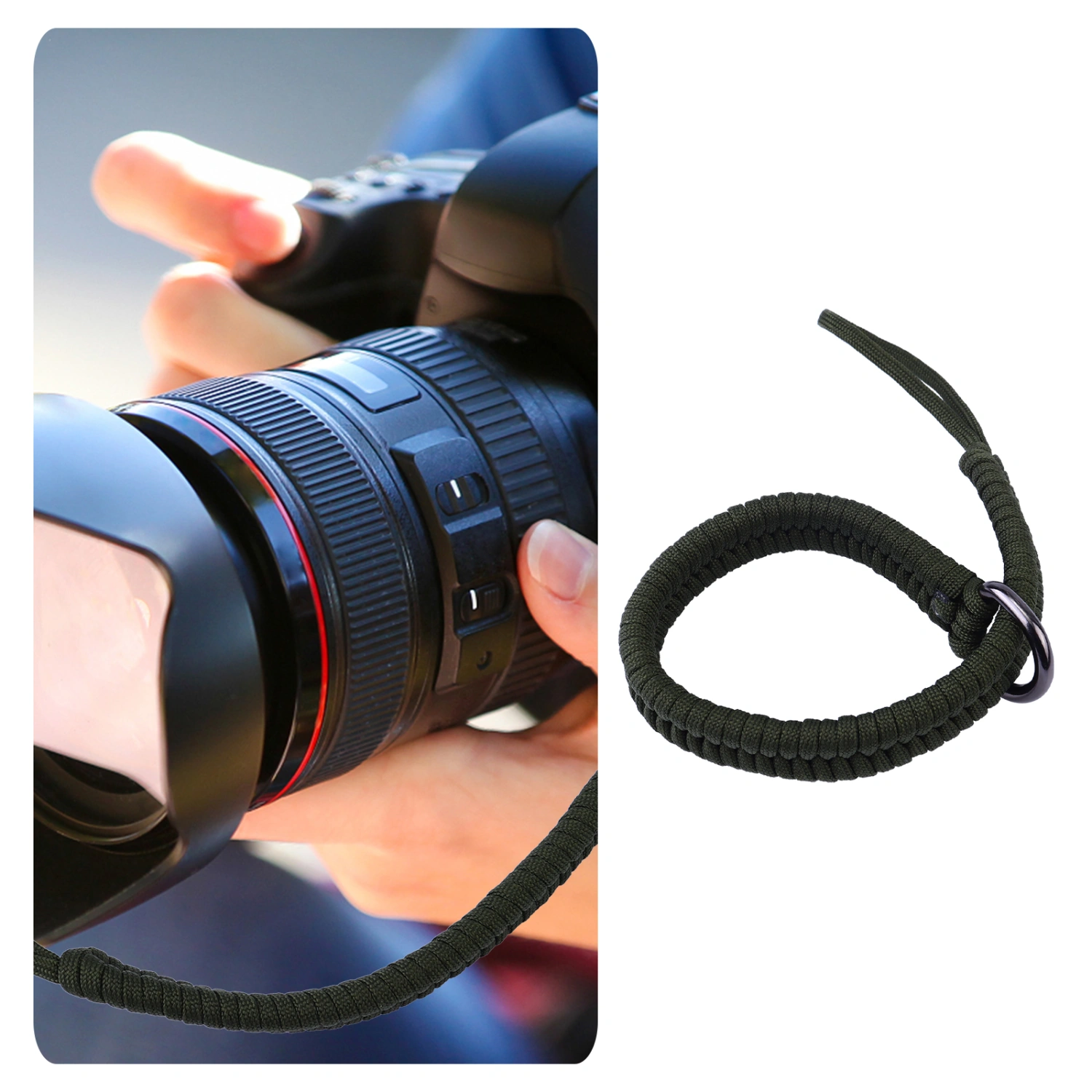 Camera Woven Lanyard Camera Wrist Strap Hand Strap for DSLR SLR Cameras