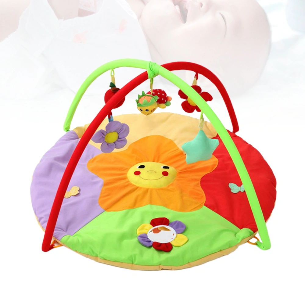 Baby Rotating Music Game Protective Mat Crawling Rug Games Carpet Baby Toy Play Frame Not Included  Battery(Sunflower Pattern)