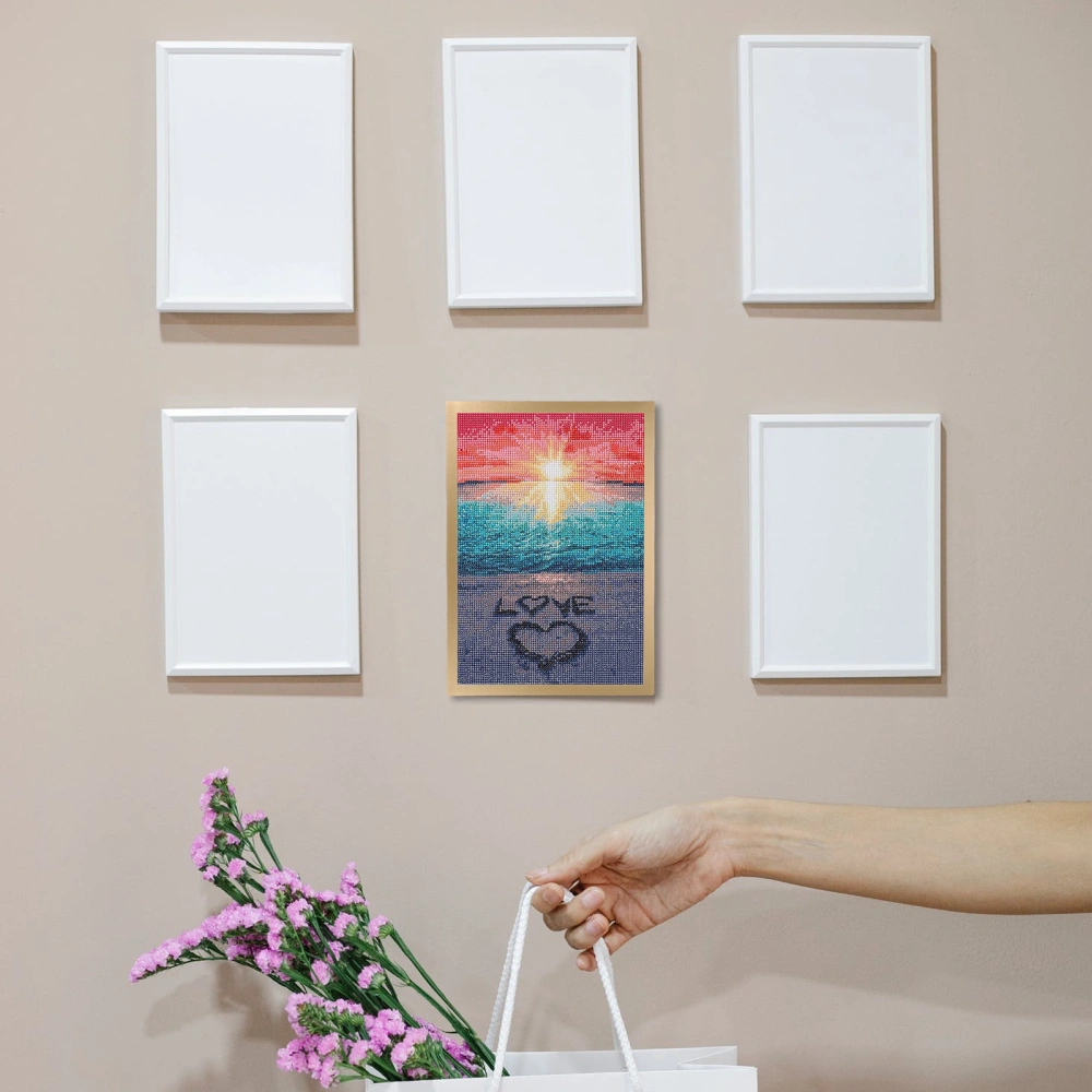 2 Sets Self-adhesive Picture Frames Home Magnetic Photo Frames For Paintings Display