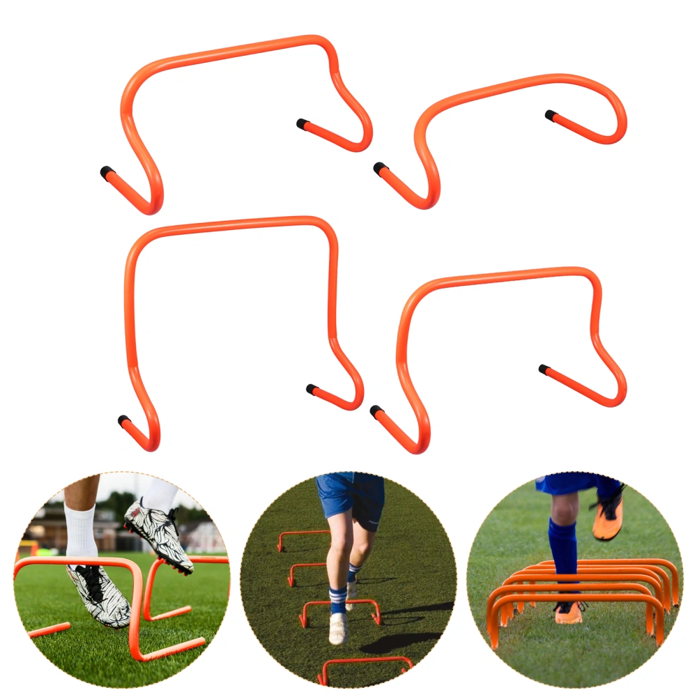 4 Pcs Detachable Hurdles Agility Ladders Simple Training Supplies (Orange)