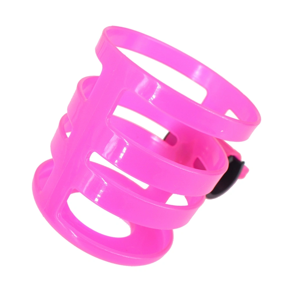 Stroller Cup Holder Drink Holder Water Bottle Holder Rack Cage for Stroller (Pink)