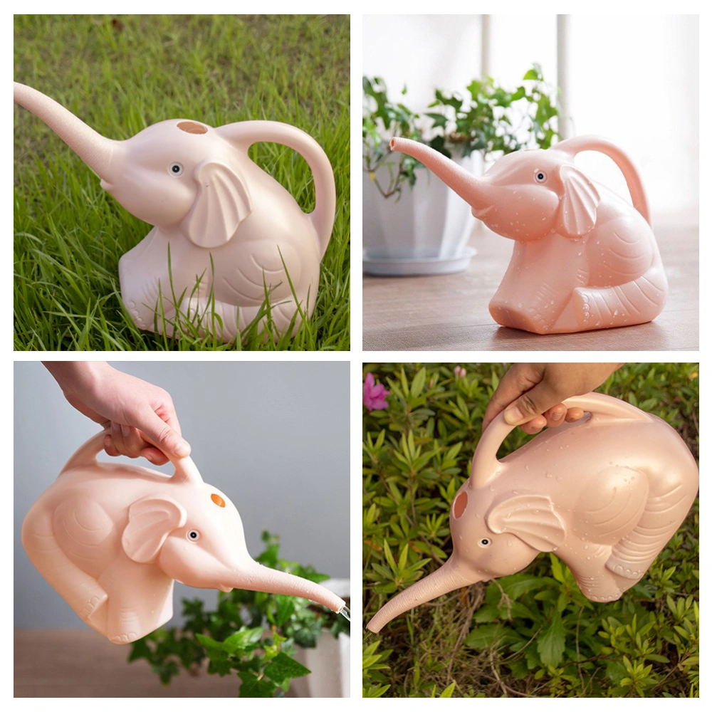 Adorable Elephant Shape Long Mouth Sprinkling Water Bottle Watering Can