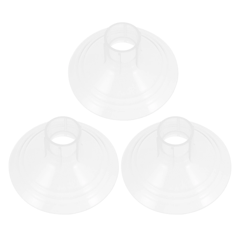 3Pcs Manual Breast Pump Accessories Reverse Backflow Preventers (Transparent)