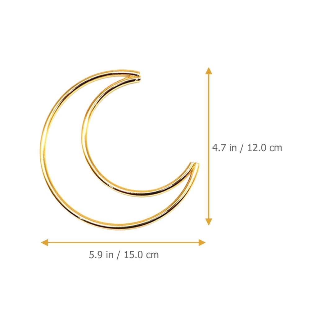 9pcs Dream Catcher Rings Moon Star Dream Catcher Metal Hoops Wall Hanging Projects