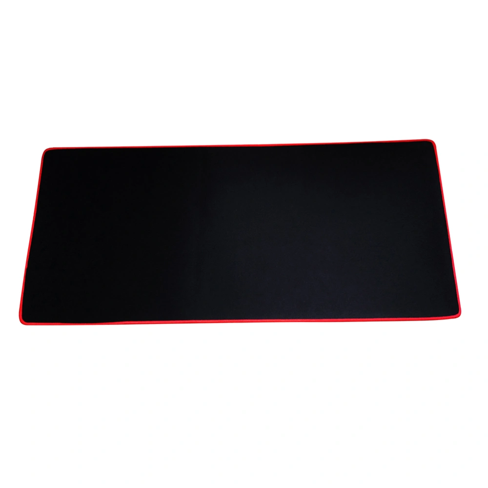 PC Laptop Large Gaming Mouse Mat Pad Keyboard Mat Pad Extended Pro Edition Anti-slip 300x600x2mm (Black with Red Edge)