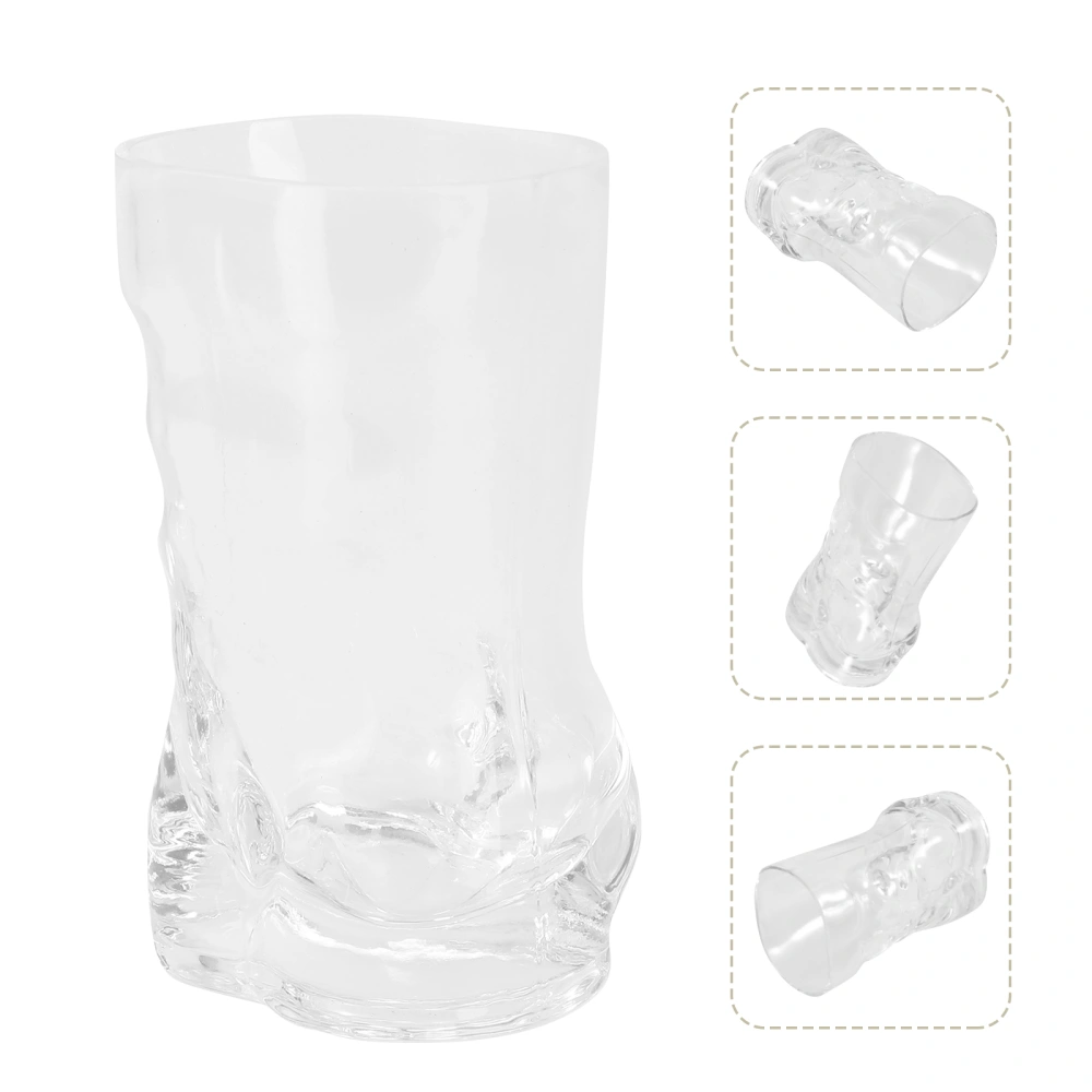 Human Body Shape Beer Mug Creative Glass Beverage Cup Practical Beer Mug