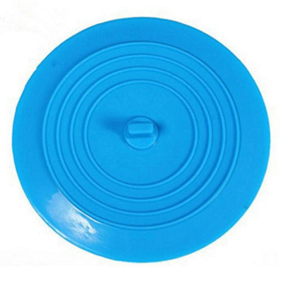 Silicone Round Sink Stopper Kitchen Sink Plug Drain Plug Tub Stopper for Kitchen Bathroom and Laundry (Blue)