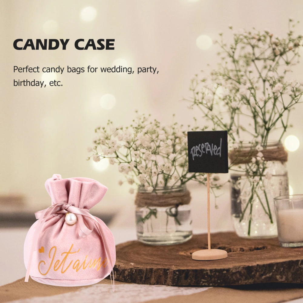 4Pcs Drawstring Candy Bags Banquet Portable Gift Bags Wedding Party Supplies