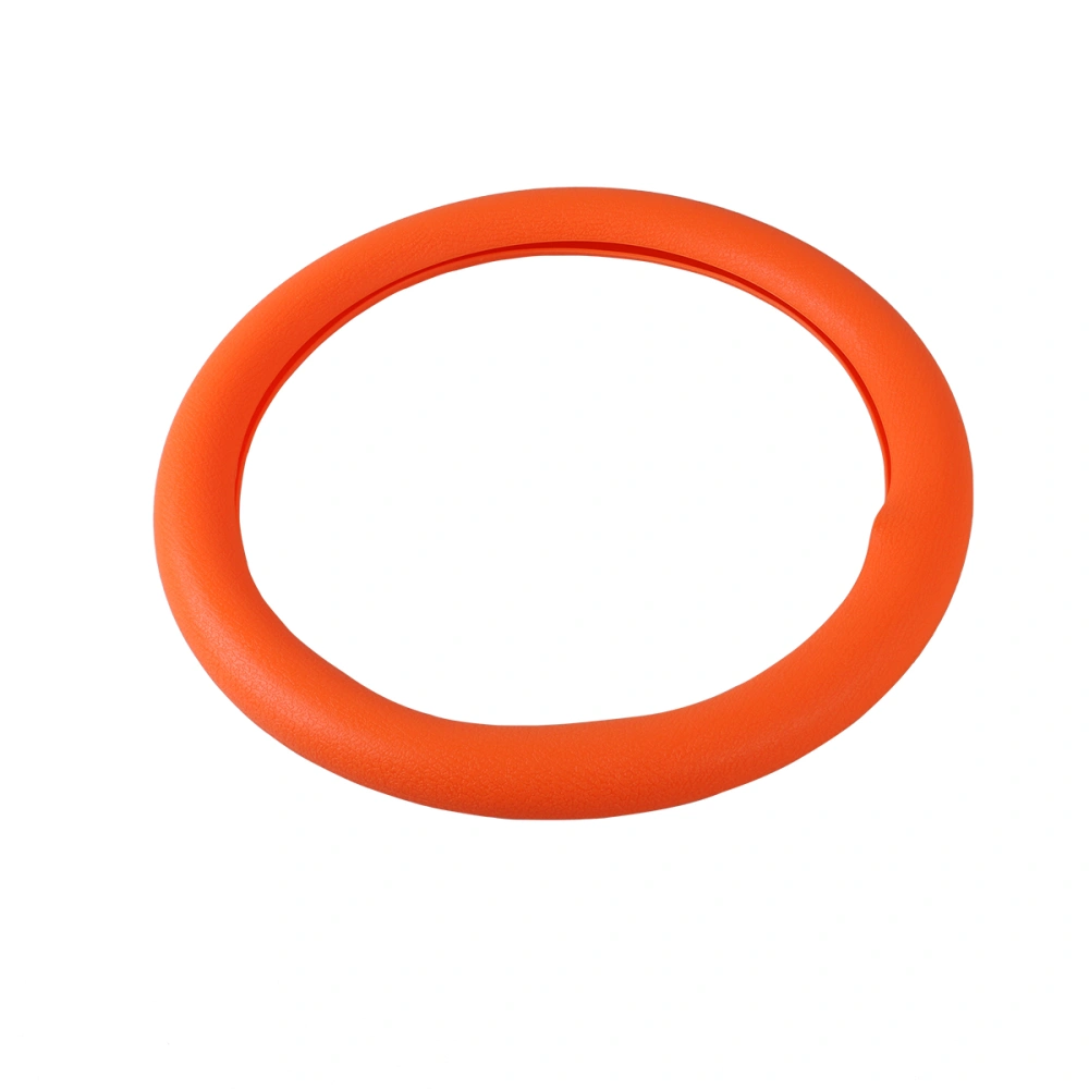 32 cm Silicone Car Steering Wheel Anti-slip Cover Wheel Sleeve Protector (Orange)