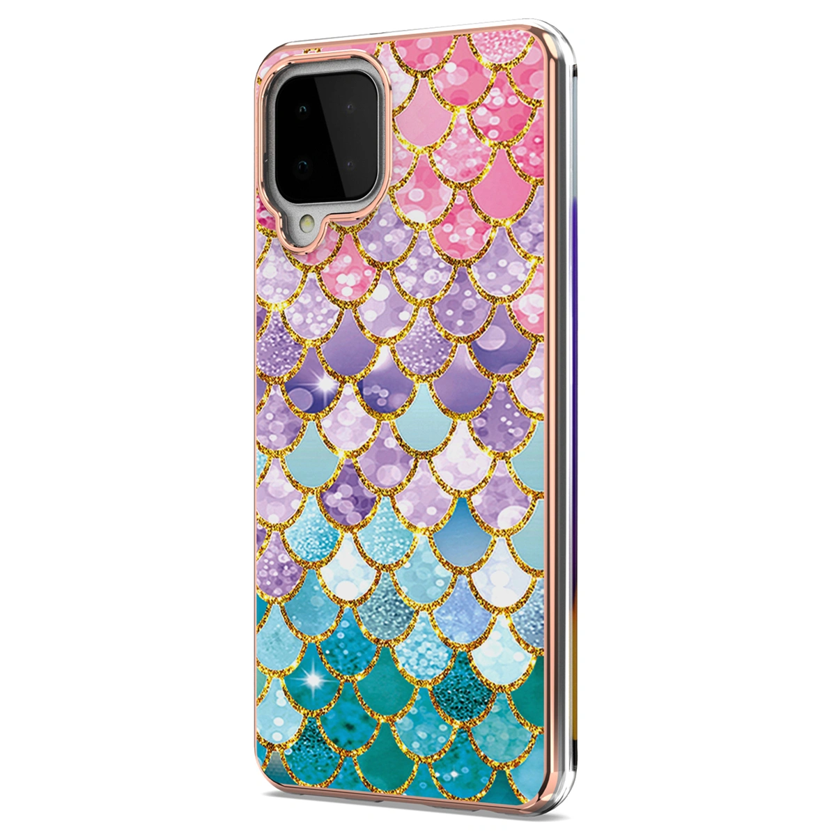 Luxury Pattern Phone Case Scratch-resistant Phone Cover Compatible with  A22 4G