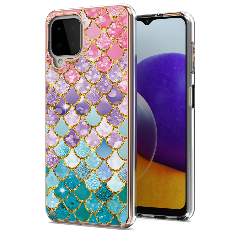 Luxury Pattern Phone Case Scratch-resistant Phone Cover Compatible with  A22 4G